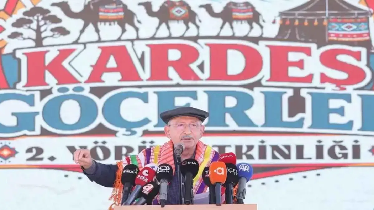 Kılıçdaroğlu'ndan Yörük etkinliğinde iktidar mesajı: Verin iktidarı, hizmet nasıl olur göreceksiniz