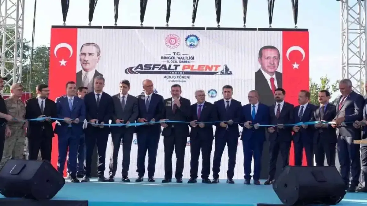 Bingöl’e yeni asfalt plent tesisi kazandırıldı