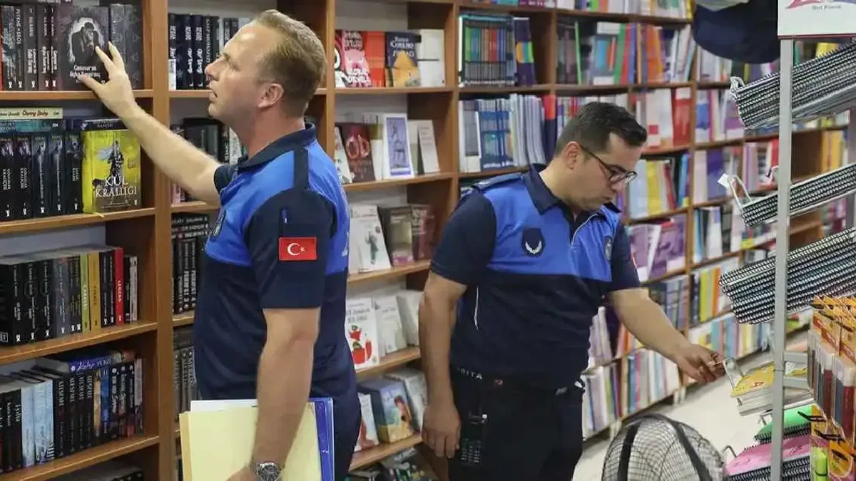Sakarya Zabıtası okul öncesi kırtasiye denetiminde