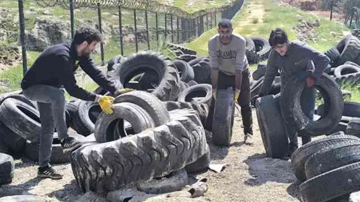 Mardin Büyükşehir, 100 ton atık lastiği geri dönüşüme kazandırdı