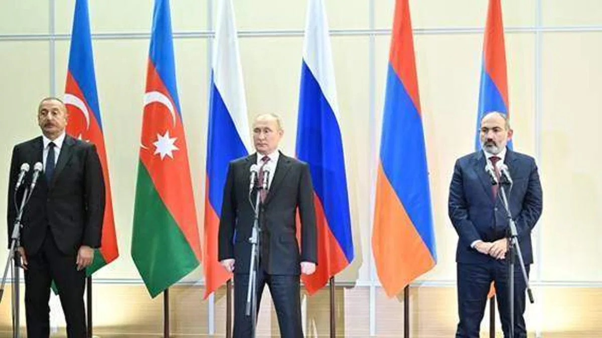 Putin, Aliyev ve Paşinyan, Soçi'de bir araya geldi