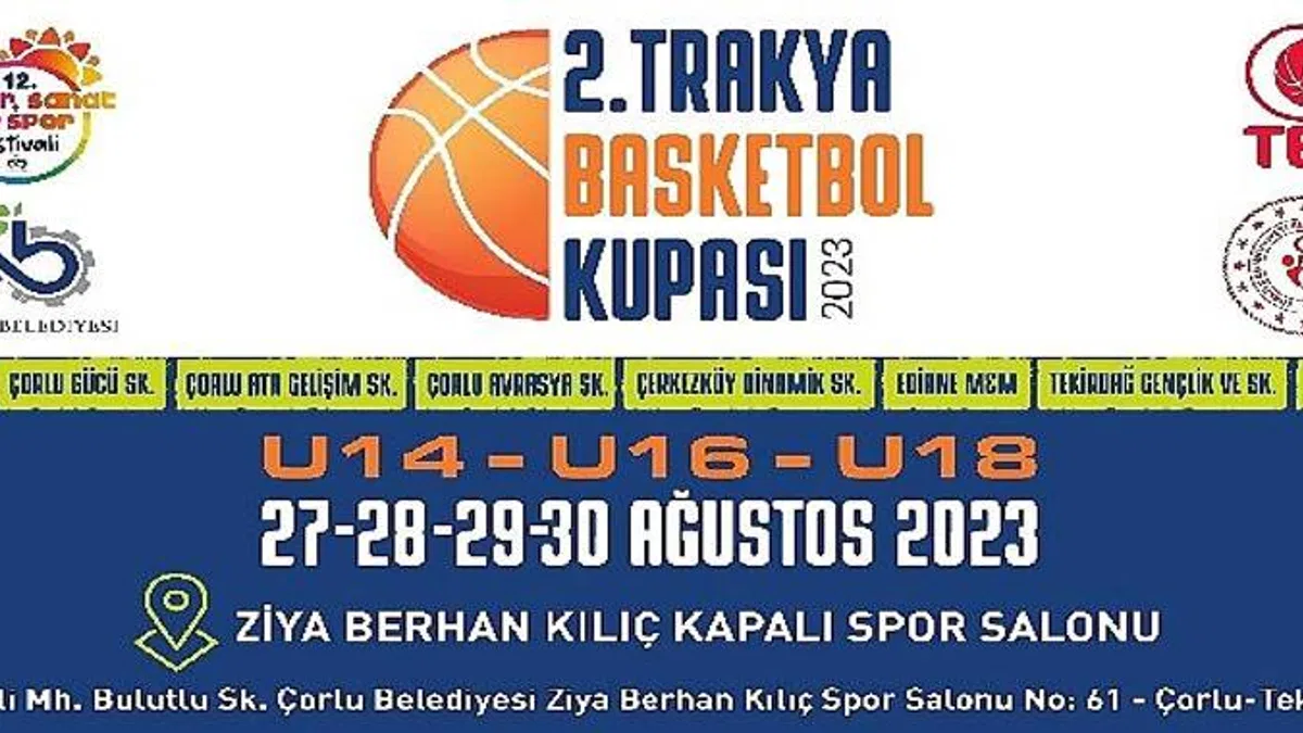 2. Trakya Basketbol Kupası'nda Geri Sayım Başladı