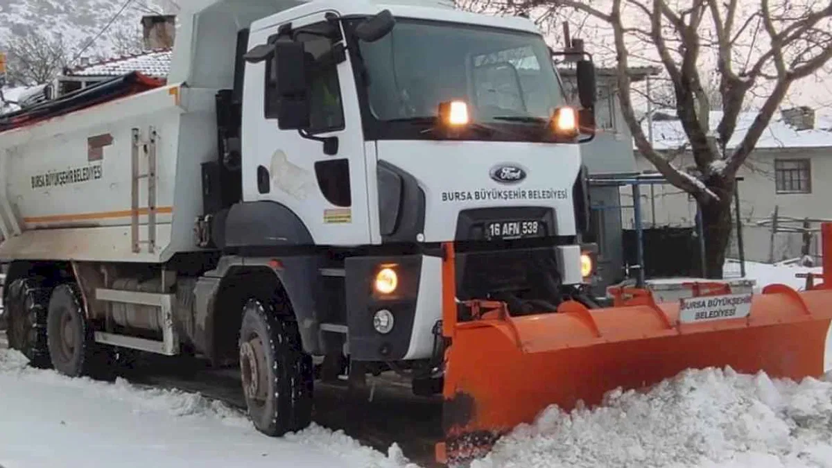 Bursa Büyükşehir karla mücadele için teyakkuzda