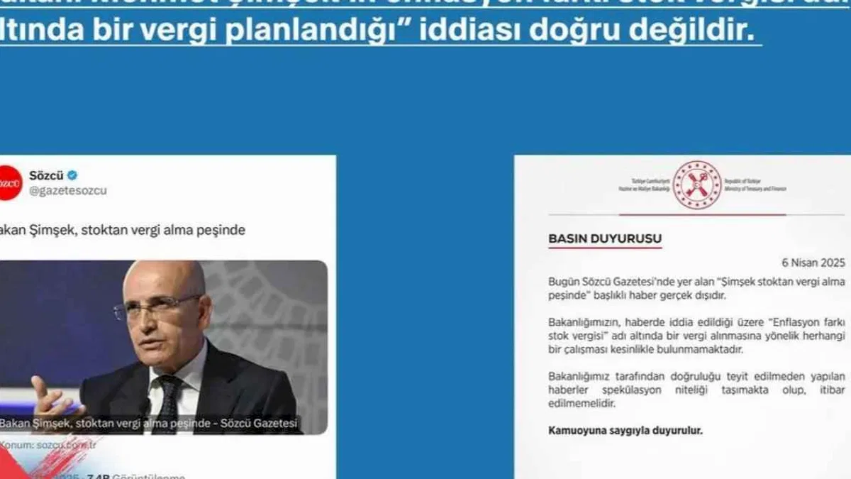 Maliye'den 'stok vergisi' iddialarına açıklama