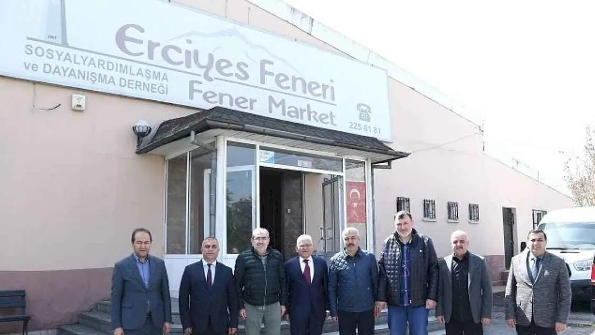 Büyükkılıç’tan Erciyes Feneri Derneği Marketi’ne ziyaret