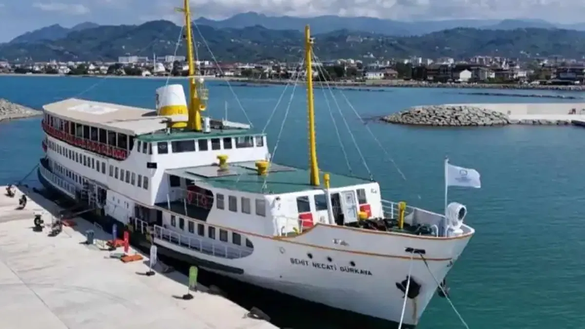 Ordu'da Şehit Necati Gürkaya Gemisi ilk seferini yaptı