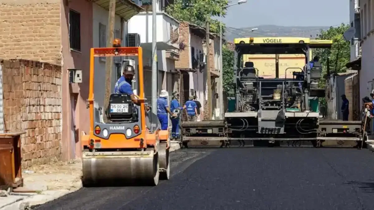 İzmir Büyükşehir’den Küçük Menderes’te yol yenileme hamlesi