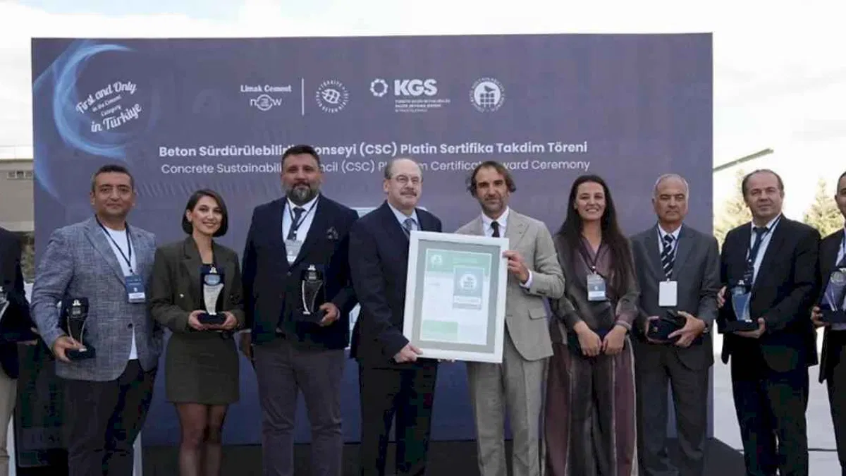 Limak Çimento’nun Anka Fabrikası CSC Platinum Se rtifikası Aldı