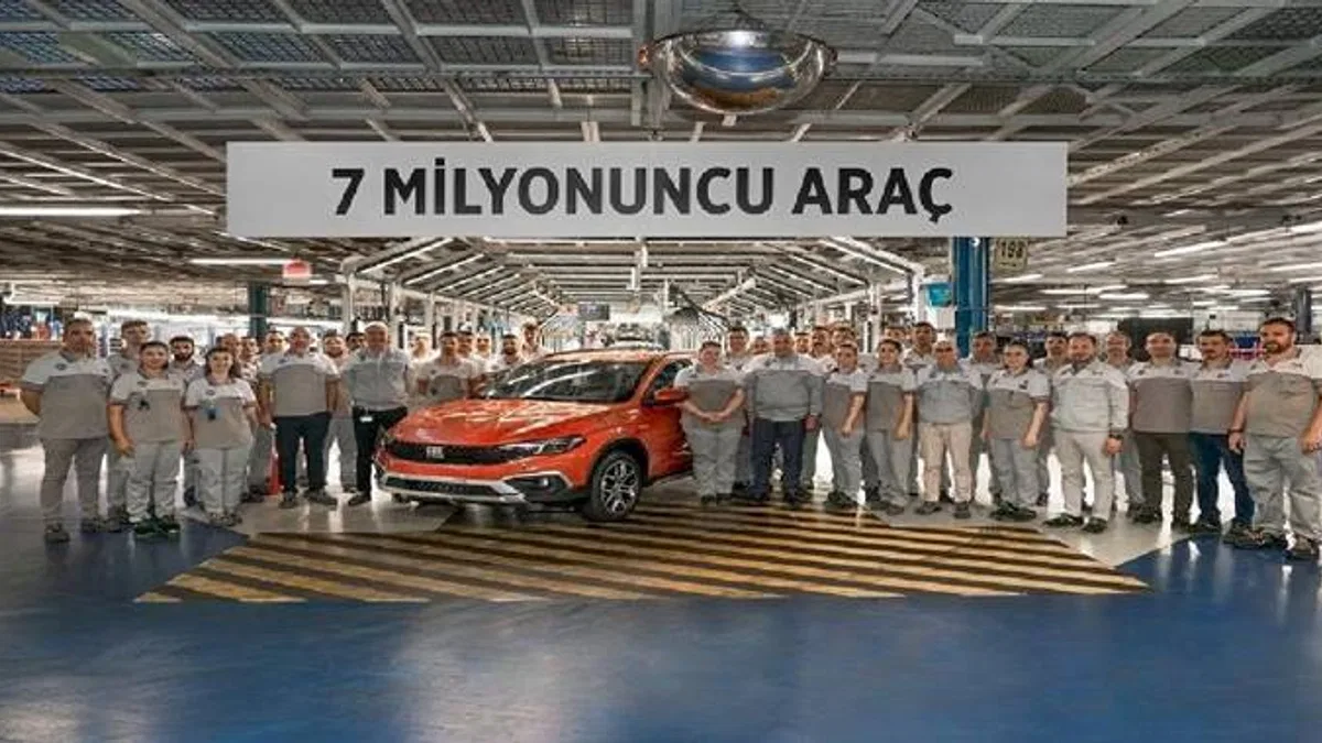 Tofaş 7 milyonuncu aracını üretti