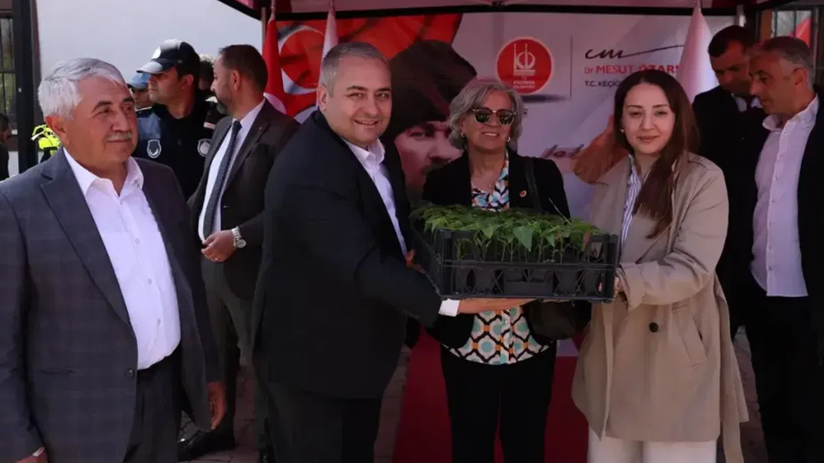 Ankara Keçiören'de çiftçilere fide desteği