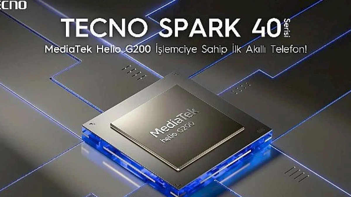 TECNO SPARK 40+, MediaTek Helio G200 İşlemciye sahip ilk akıllı telefon olacak!