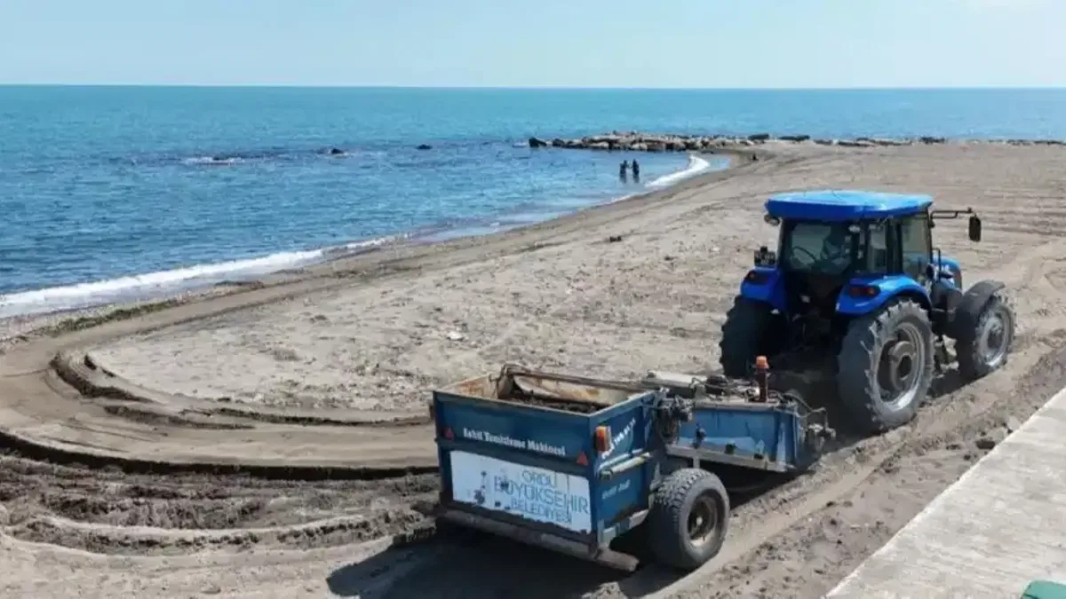 Ordu’da plajlar pırıl pırıl hazırlanıyor