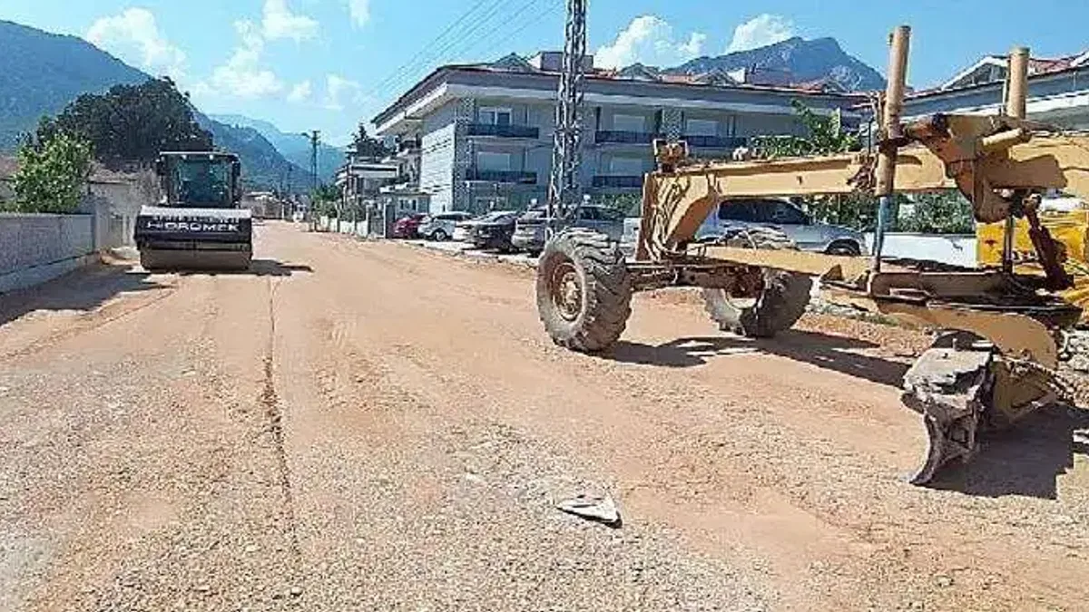 Kemer'de altyapı çalışmaları