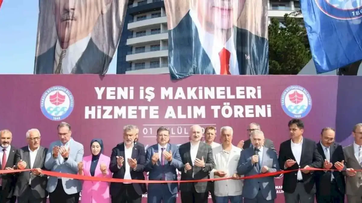 Trabzon Büyükşehir makine parkını güçlendiriyor