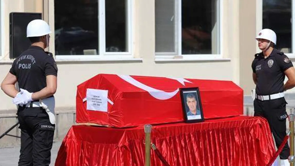 Kayseri'de kalp krizi sonucu vefat eden polis memuru için tören düzenlendi