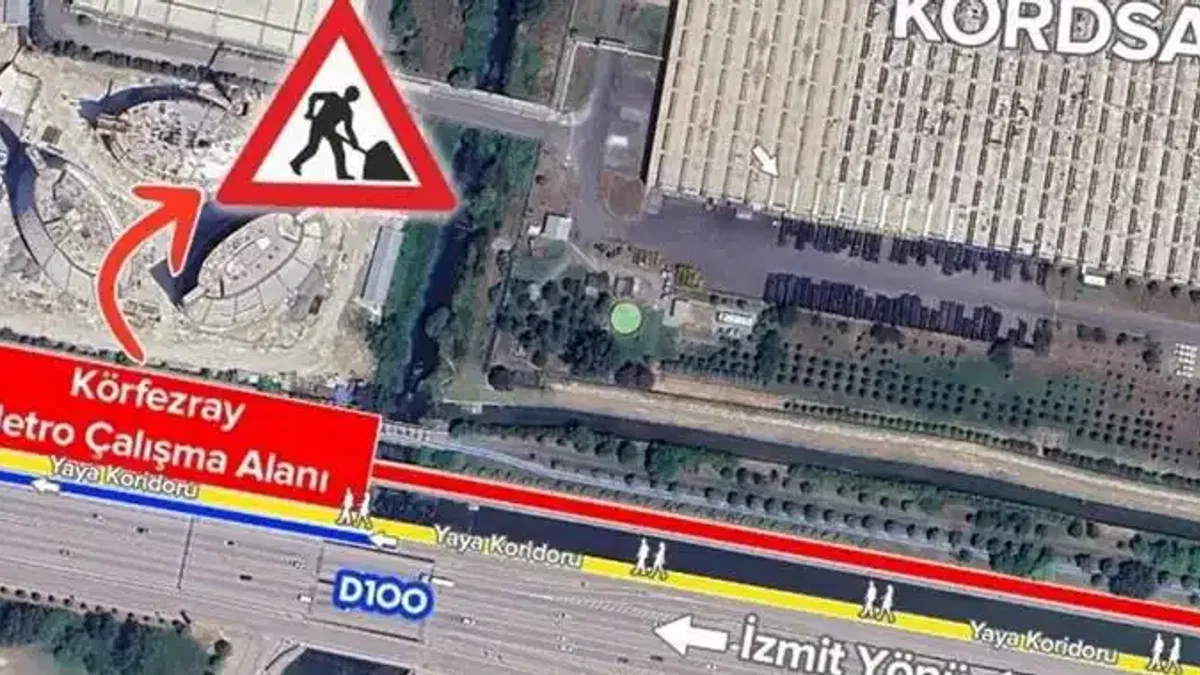 Kocaeli’de ulaşımda geçici ara çalışması