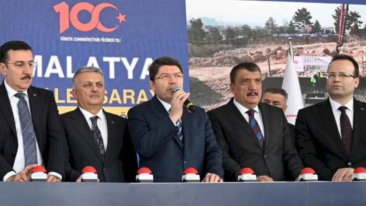 Bakan Tunç Malatya Adalet Sarayı'nın temel atma törenine katıldı