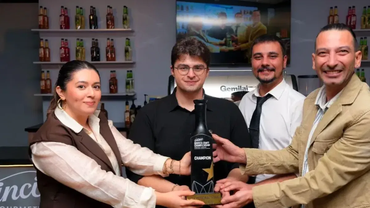 DaVinci Gourmet Barista Craft'ta Türkiye'den Çetin Alpay Başkan şampiyon oldu
