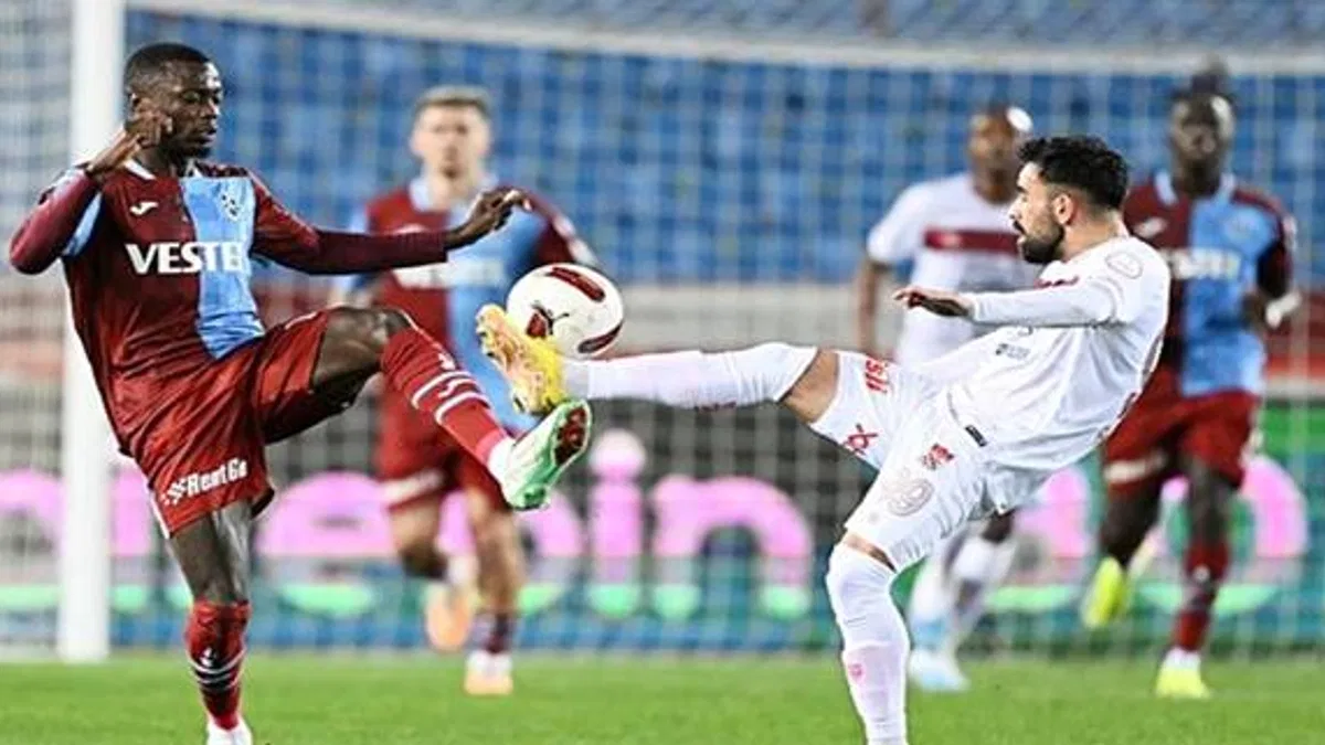 Trabzonspor 0-1 EMS Yapı Sivasspor (Maç Sonucu) Trabzon evinde kayıp!.