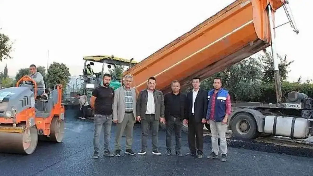 ASAT'tan Kumluca'da alt yapı sonrası asfalt çalışması