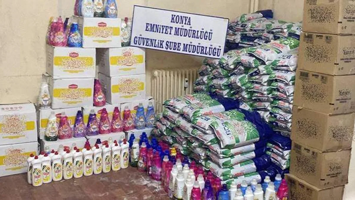 Konya'da 'Sahte Deterjan' Operasyonu