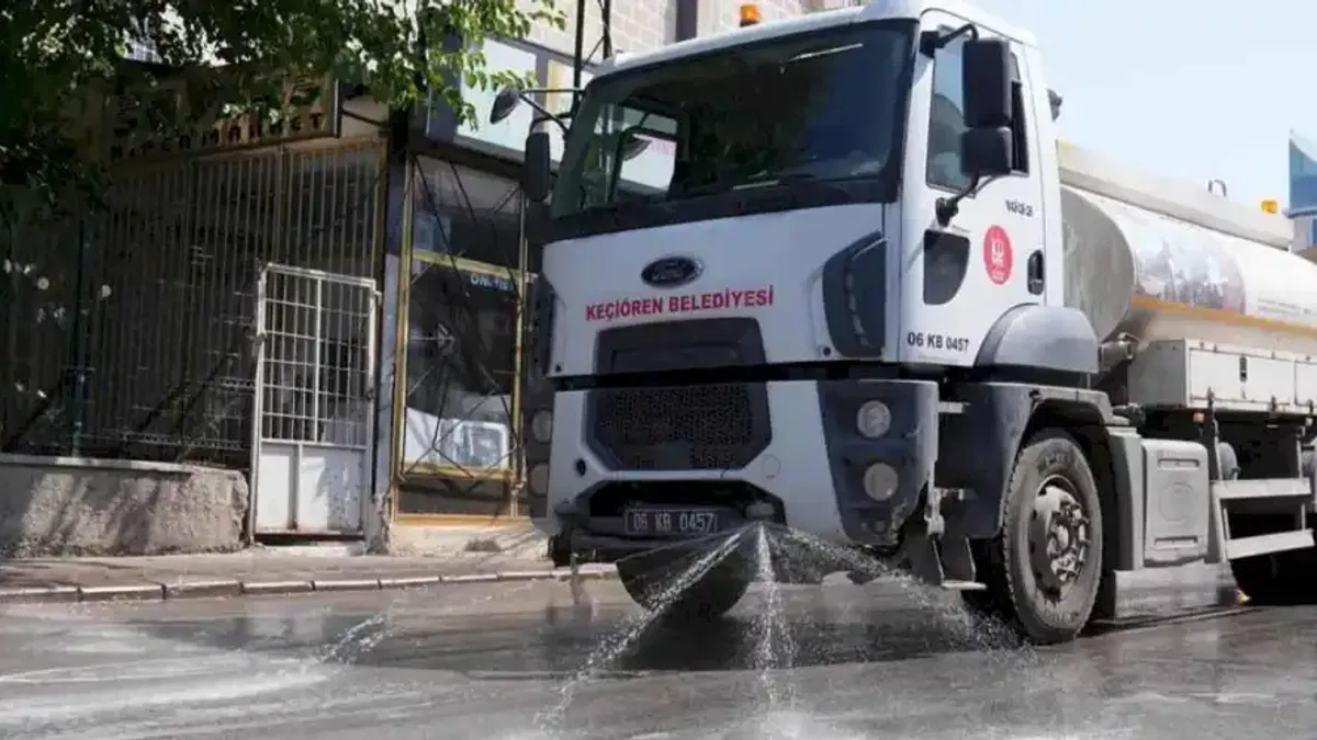 Ankara Keçiören'de tazyikli temizlik