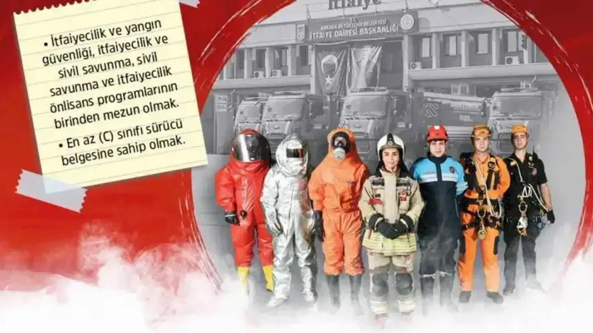 Ankara Büyükşehir Belediyesi 300 itfaiye eri alımı yapacak