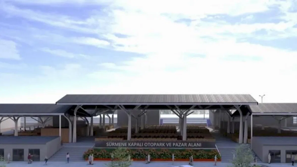 Trabzon Sürmene’ye modern pazar yeri ve kapalı otopark