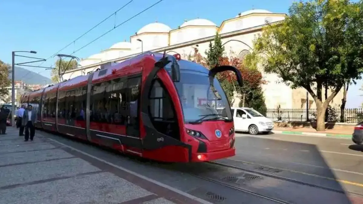 Bursa'da T1 tramvayına zorunlu ara!