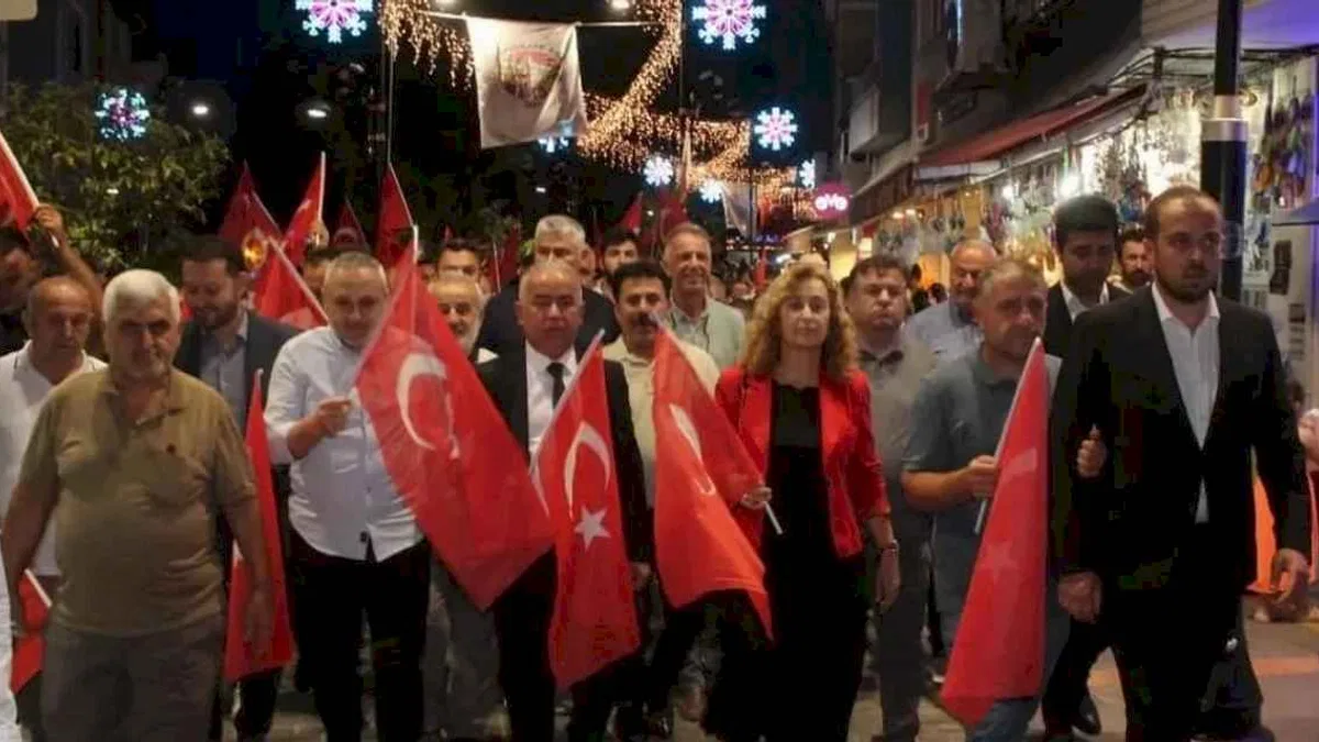 İstanbul Şile 'Milli Birlik' kortejinde buluştu
