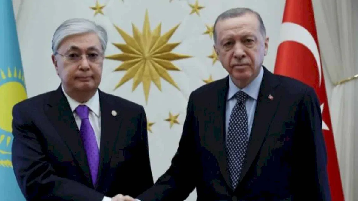Cumhurbaşkanı Erdoğan, Tokayev'le görüştü