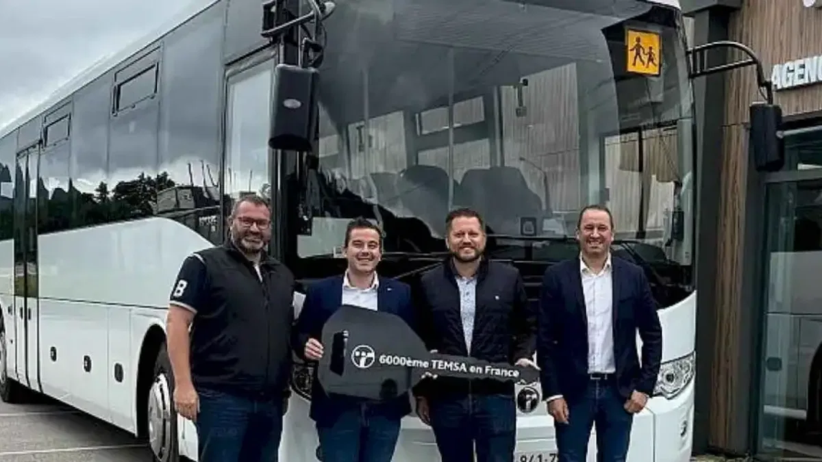 Temsa'dan Fransa'ya 6 bininci araç teslimatı