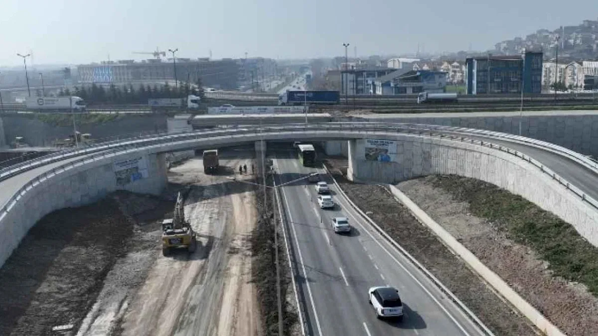 Kocaeli'de Yeşilova-Solaklar Kavşağında sona doğru