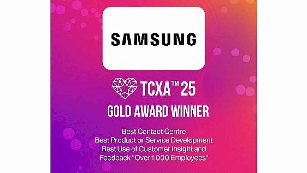 Samsung'a Türkiye Müşteri Deneyimi Ödülleri (TCXA) 2025'ten 3 Altın Ödül!