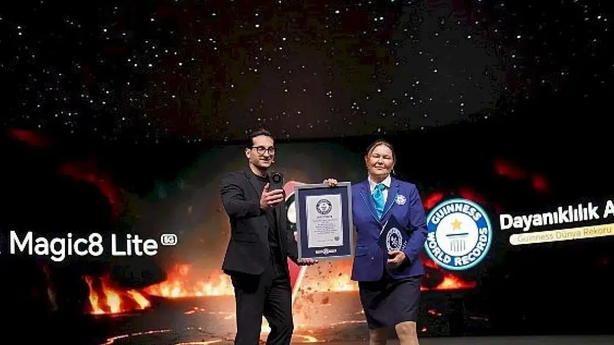 Dayanıklılığıyla Guinness Dünya Rekoru kıran HONOR Magic8 Lite Türkiye'de satışta