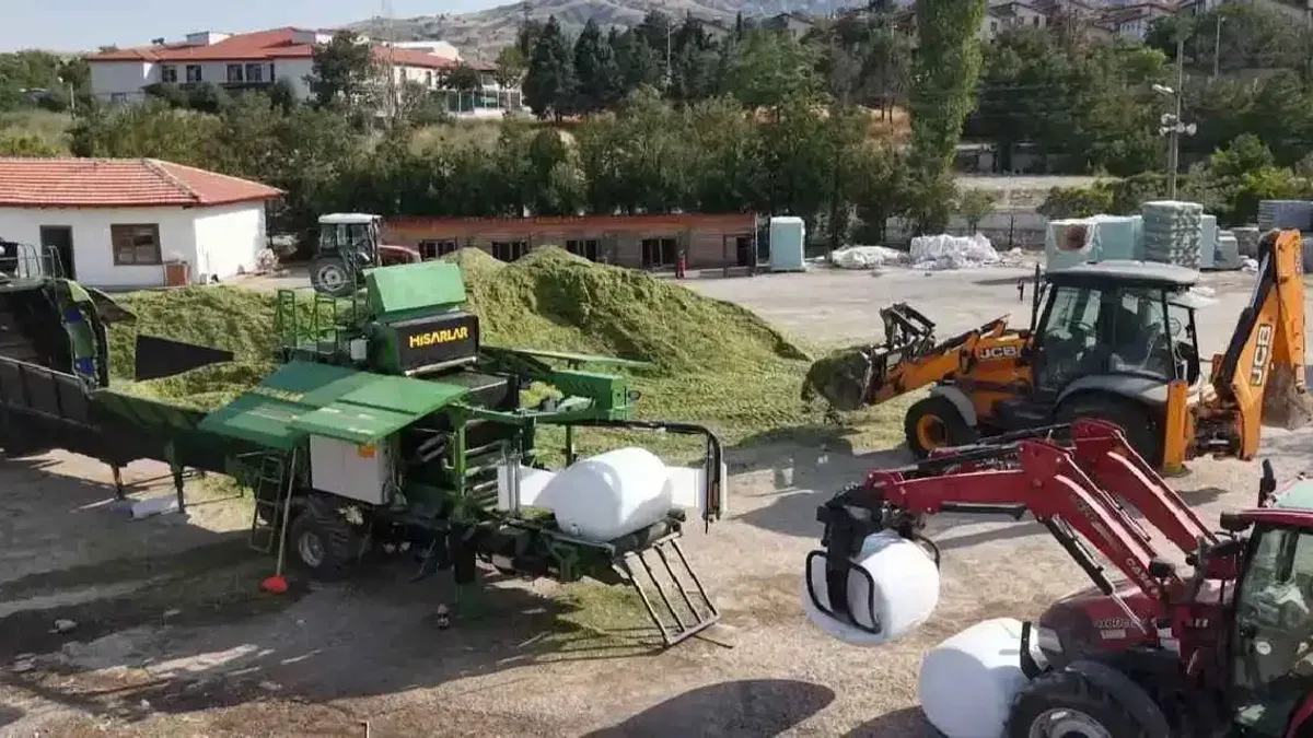 Ankara’da hayvan yetiştiricilerine silaj desteği