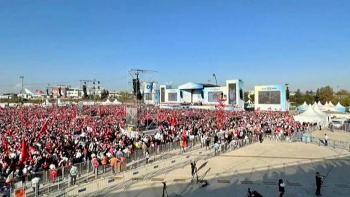 İstanbul'da Büyük Filistin Mitingi