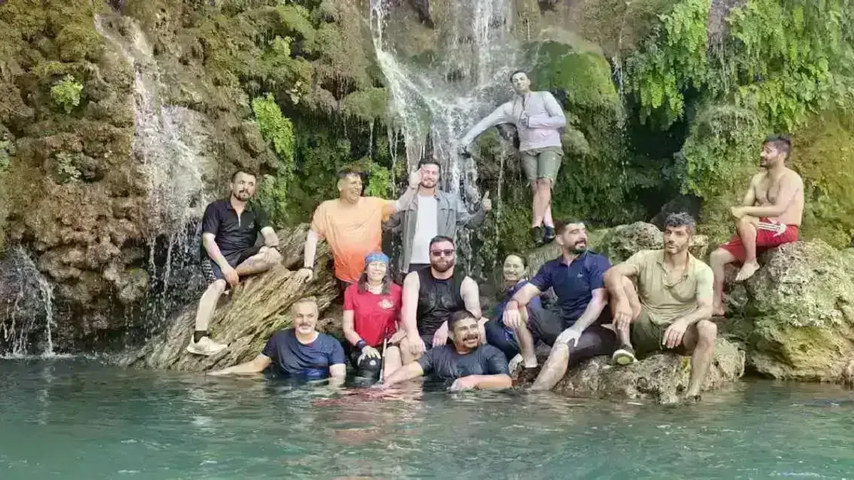 Mardinli doğaseverler Zore Kanyonu'nda serinledi