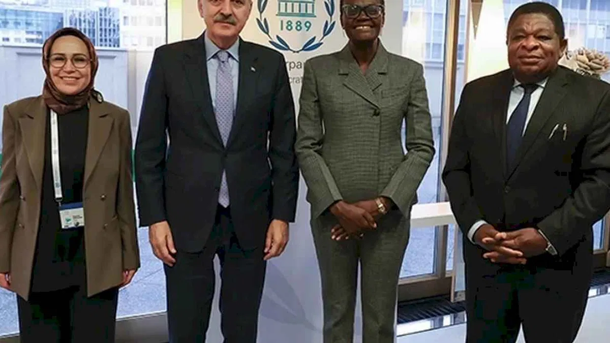 TBMM Başkanı Kurtulmuş, PAB Başkanı Ackson'la görüştü