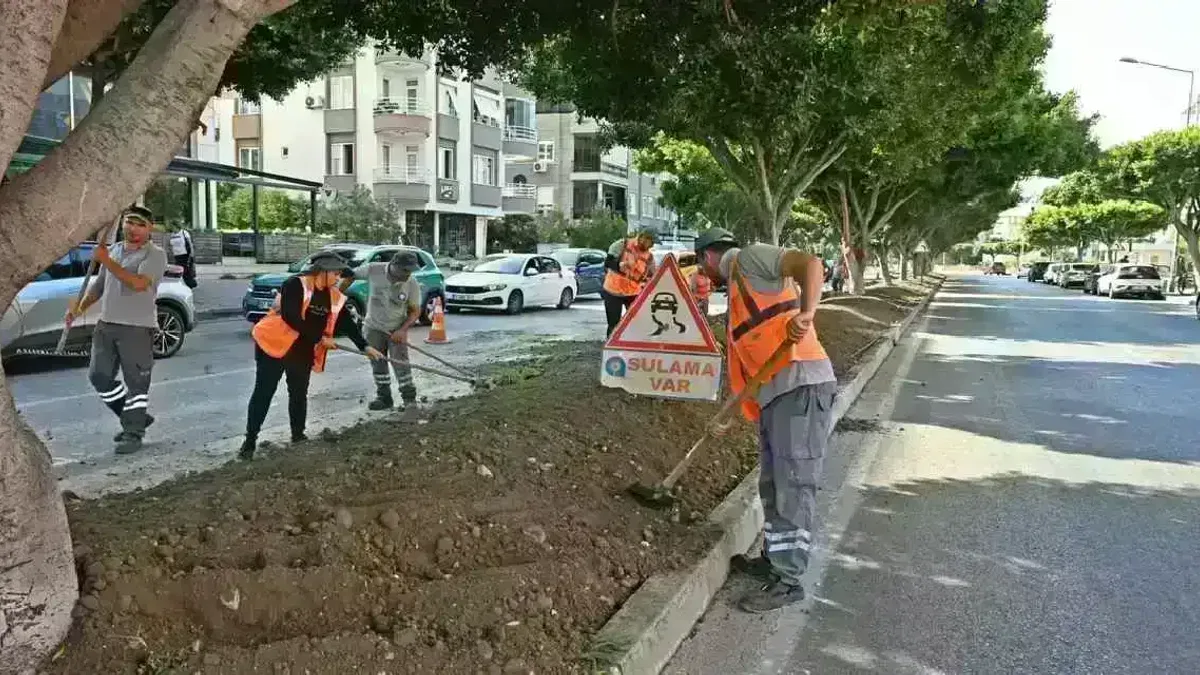 Antalya'da kurakçıl peyzajla yeşil dokunuş