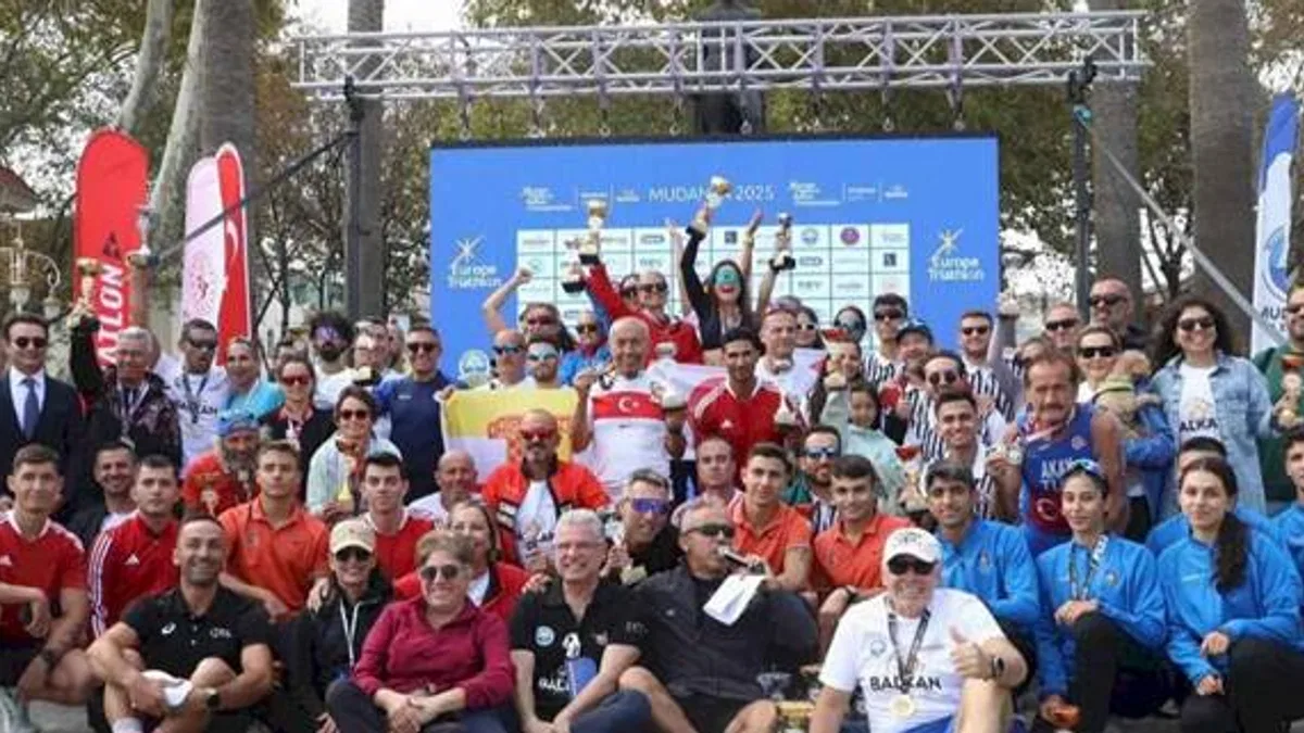 Mudanya'da Avrupa Triatlon Balkan Şampiyonası sona erdi