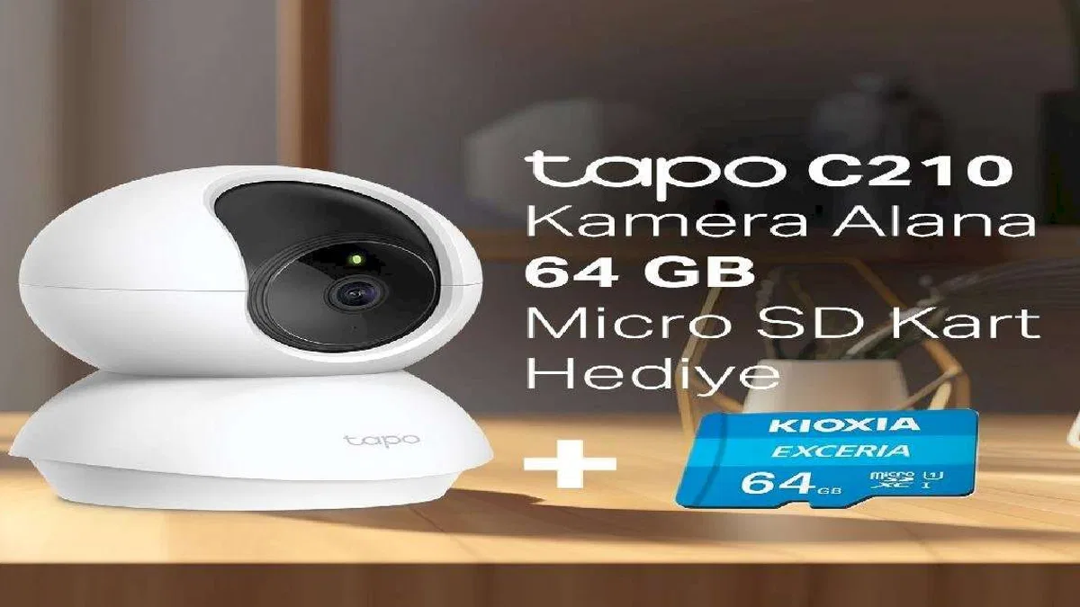 TP-Link Tapo C210 Kamera Micro SD Kart Hediyeli