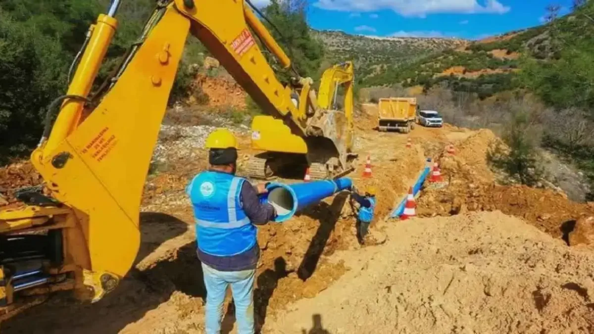 Denizli Çal’da içme suyu hattı yenilendi