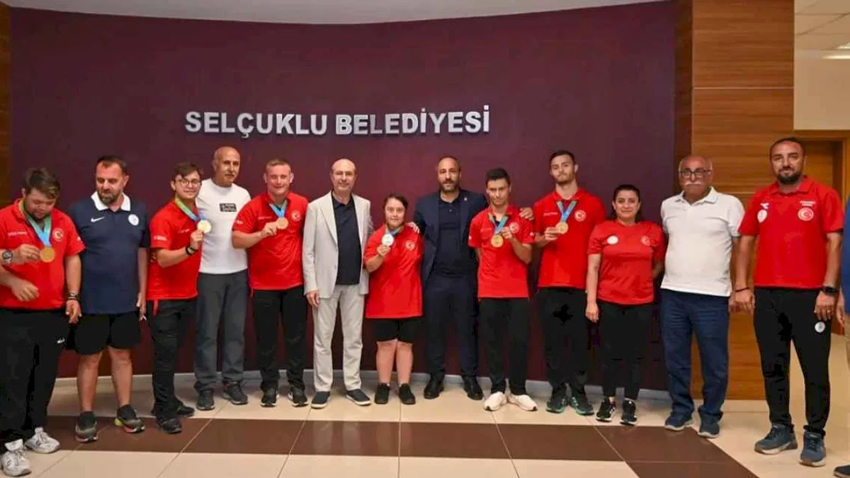 Konya Selçuklu'da özel sporcular ağırlandı