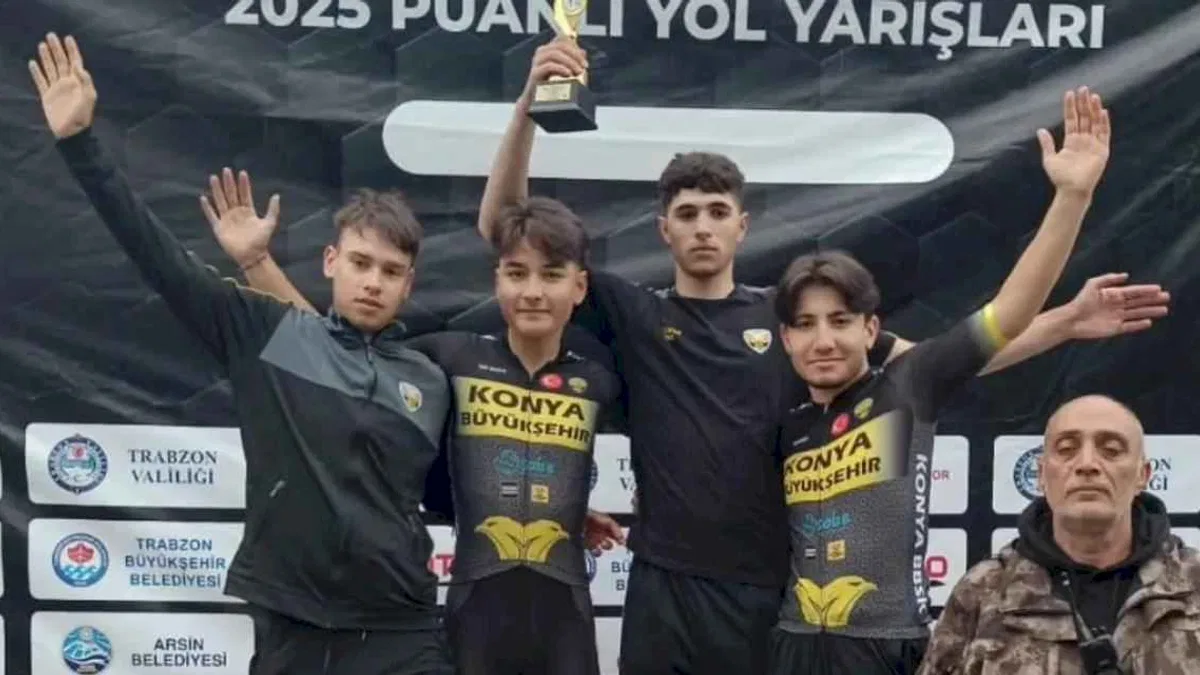 Konya Belediyespor bisiklet takımı Trabzon’da 4 madalya kazandı