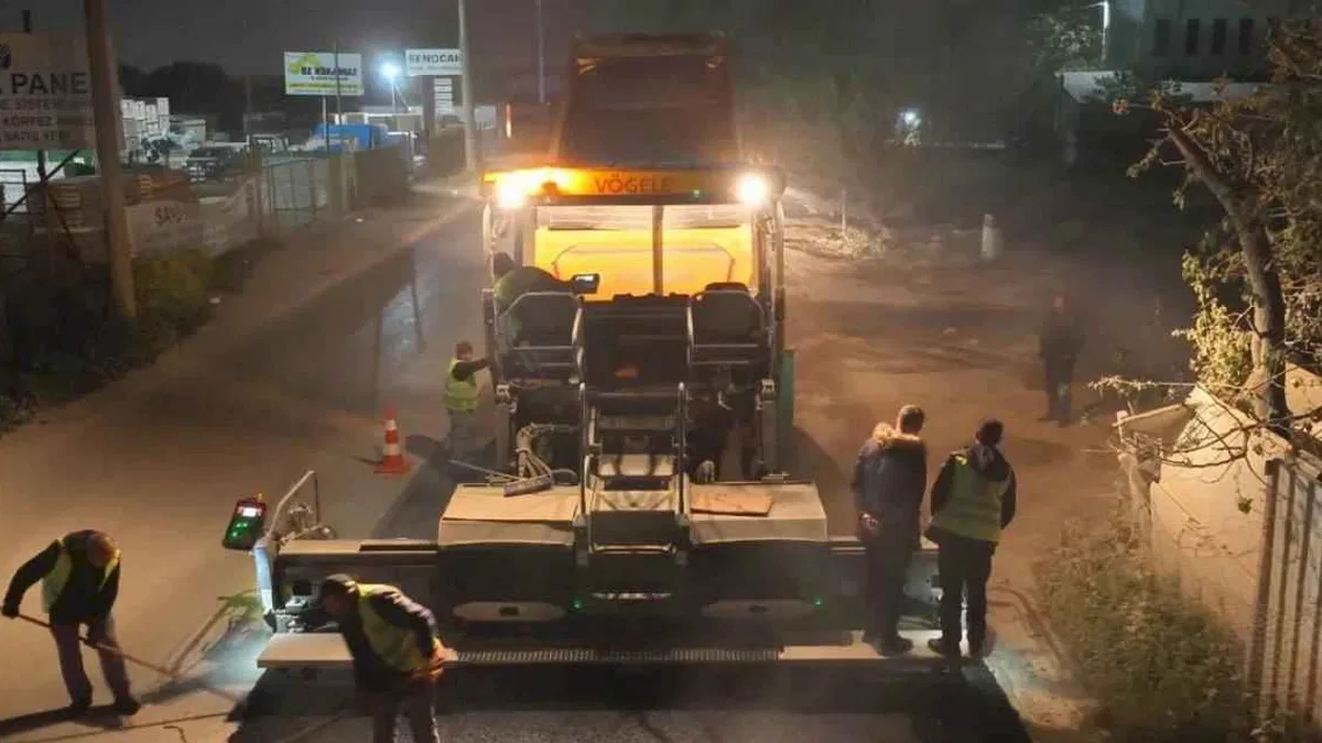 Bursa'da Çalı-Kayapa yolu gece gündüz demeden tamamlandı