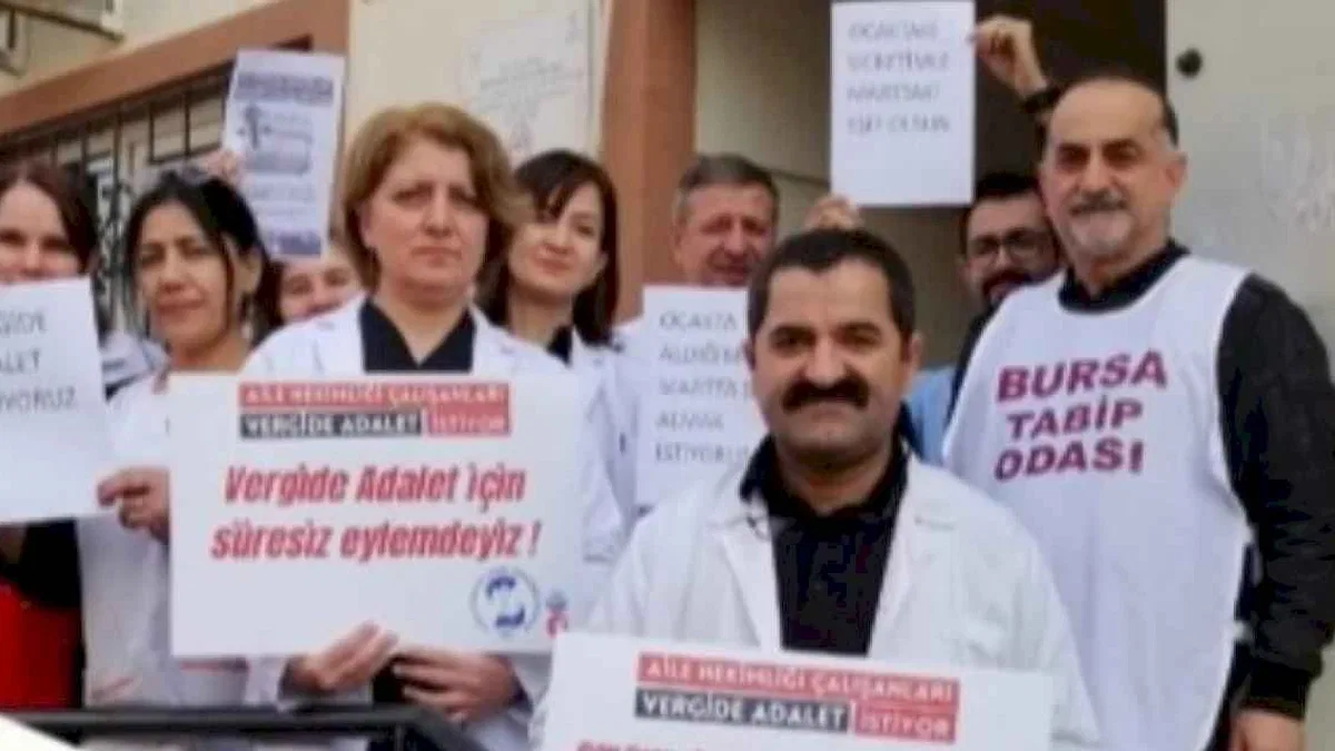 Bursa'da aile hekimleri 'vergide adalet' istiyor