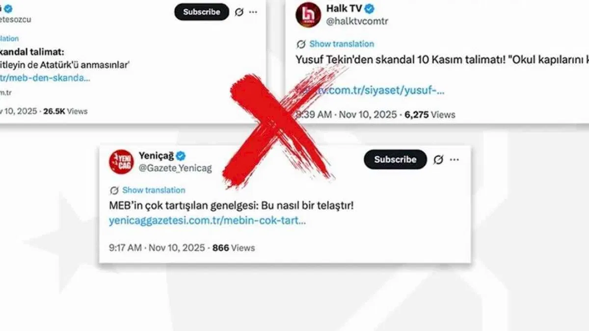 İletişim'den 10 Kasım iddialarına açıklama... MEB, Atatürk’ü anmayı yasaklamadı!