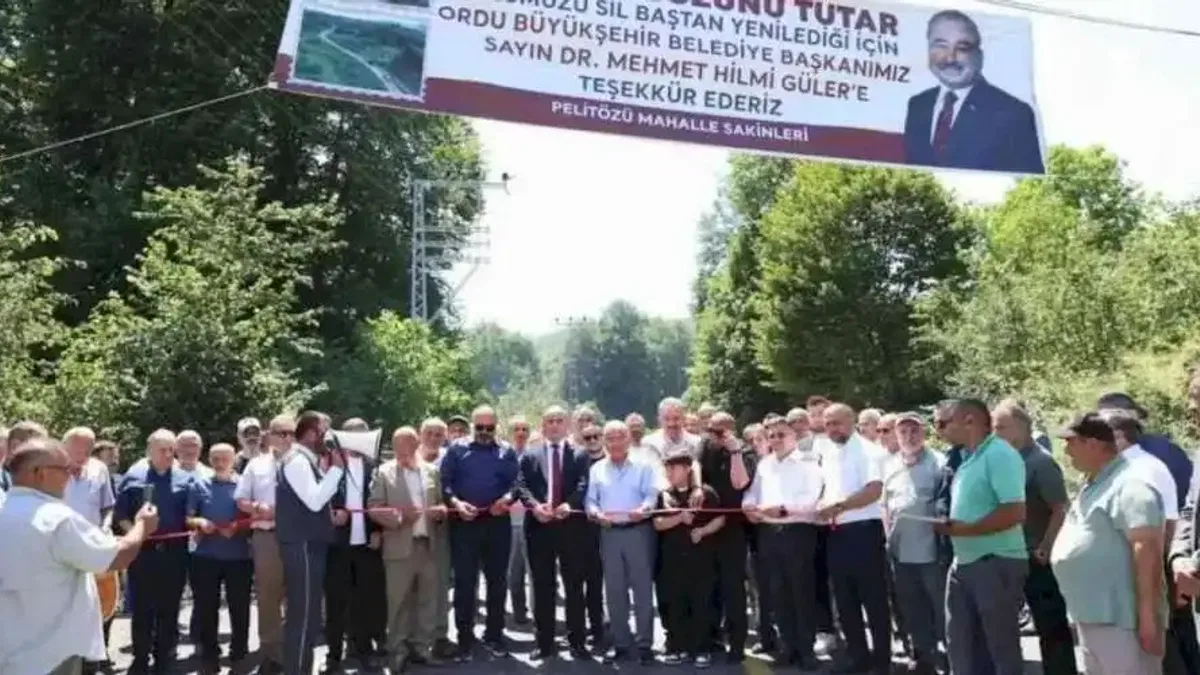 Ordu Aybastı’da yılların yol hasreti sona erdi