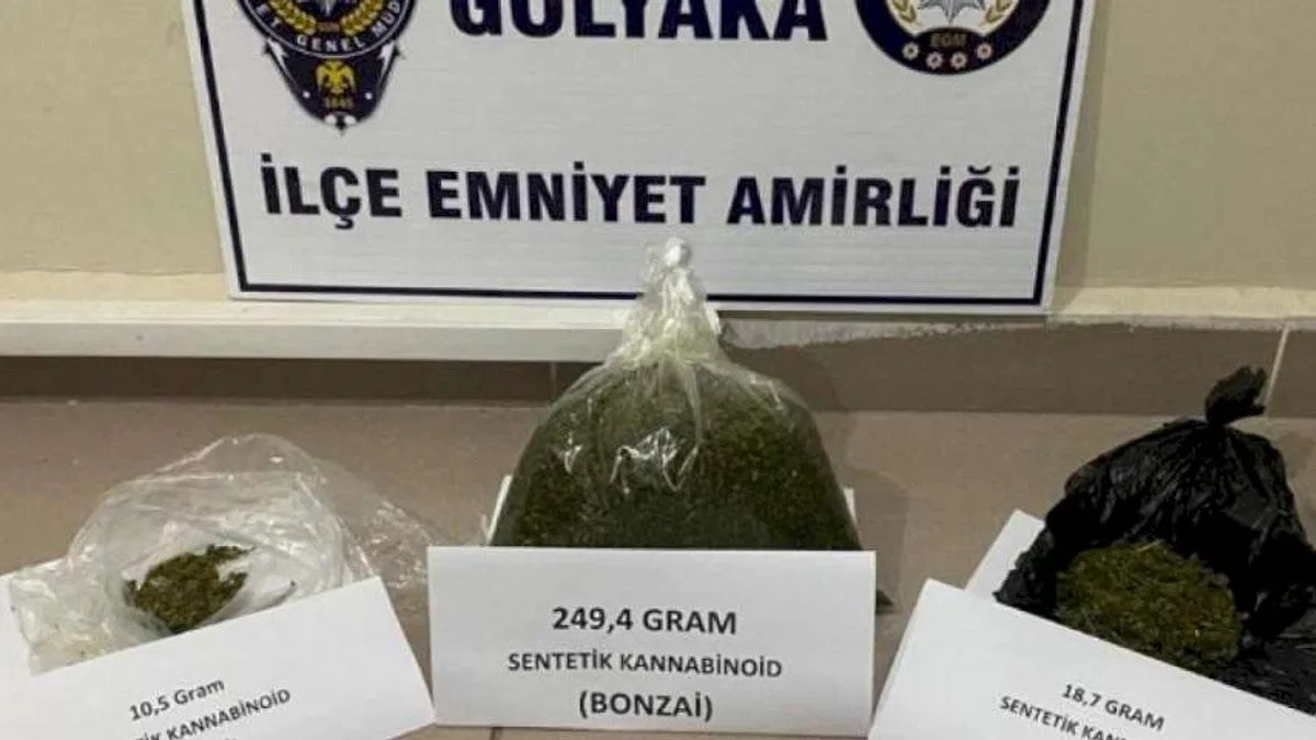 Düzce Gölyaka'da uyuşturucuya 1 tutuklama